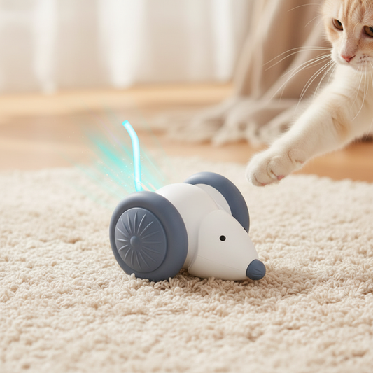 Smart Mouse Cat Toy White – Lifestyle